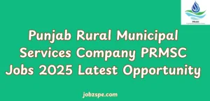 Punjab Rural Municipal Services Company PRMSC Jobs 2025 Latest Opportunity